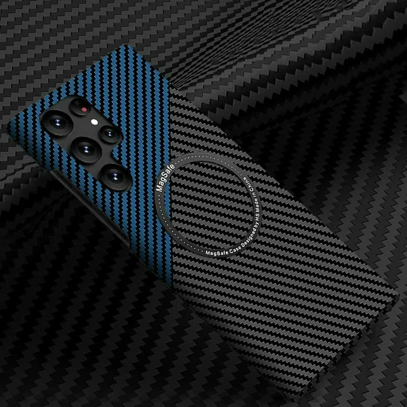 Carbon Fiber Pattern Magnetic Case Slim