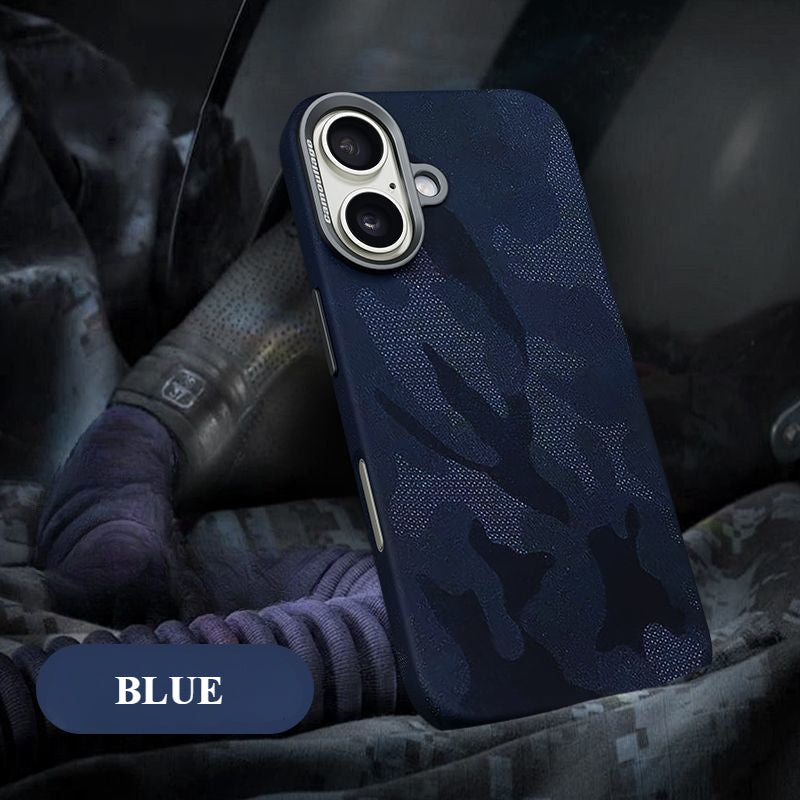 Camouflage Leather Anti-fall Mobile Phone Case For iPhone
