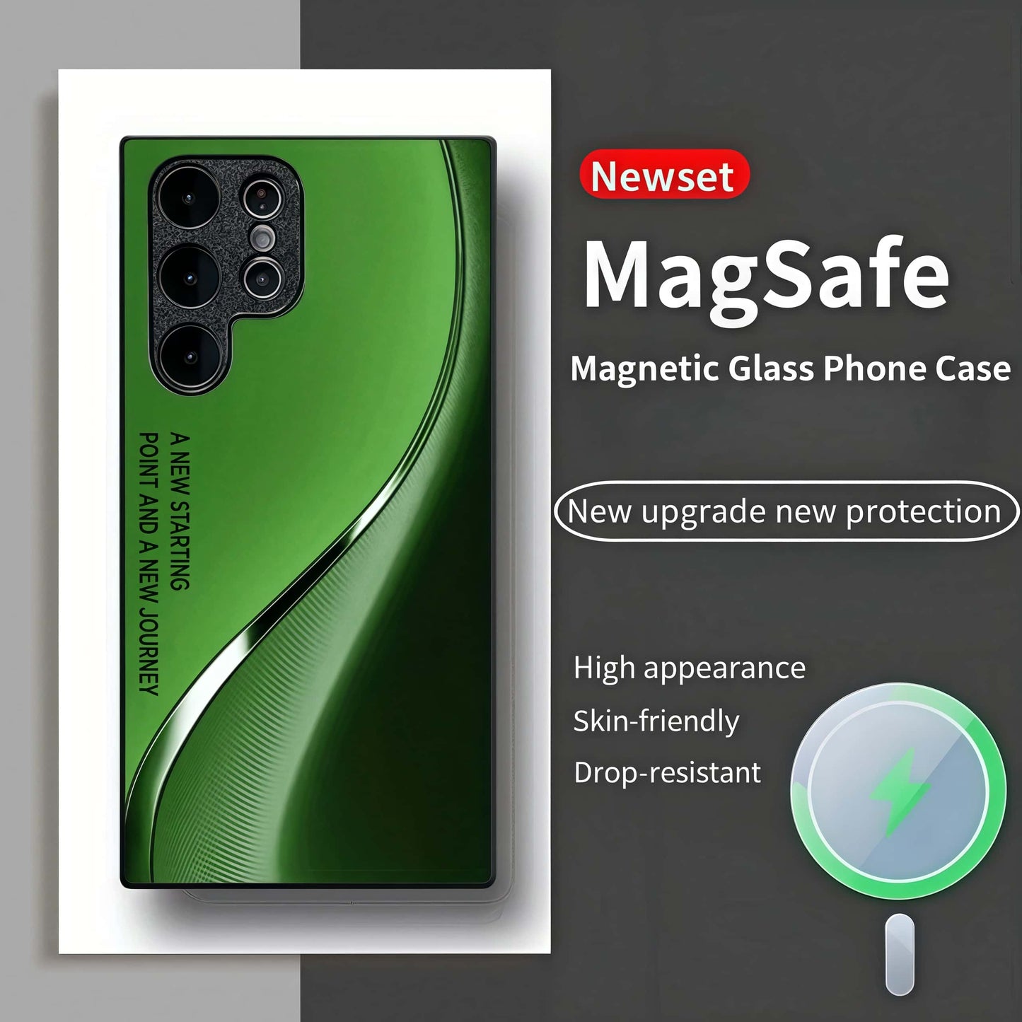 3D Curved Glass Case - MagSafe & Shatterproof
