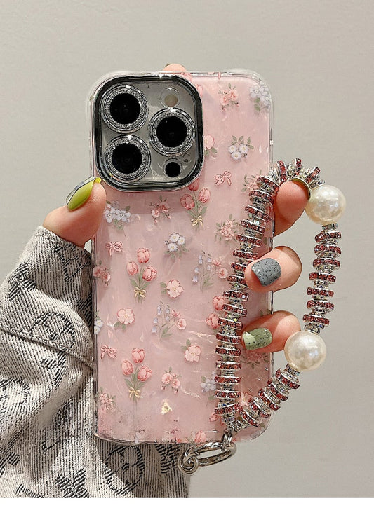 Summer Fresh Small Floral Shell Pattern Bracelet phone case
