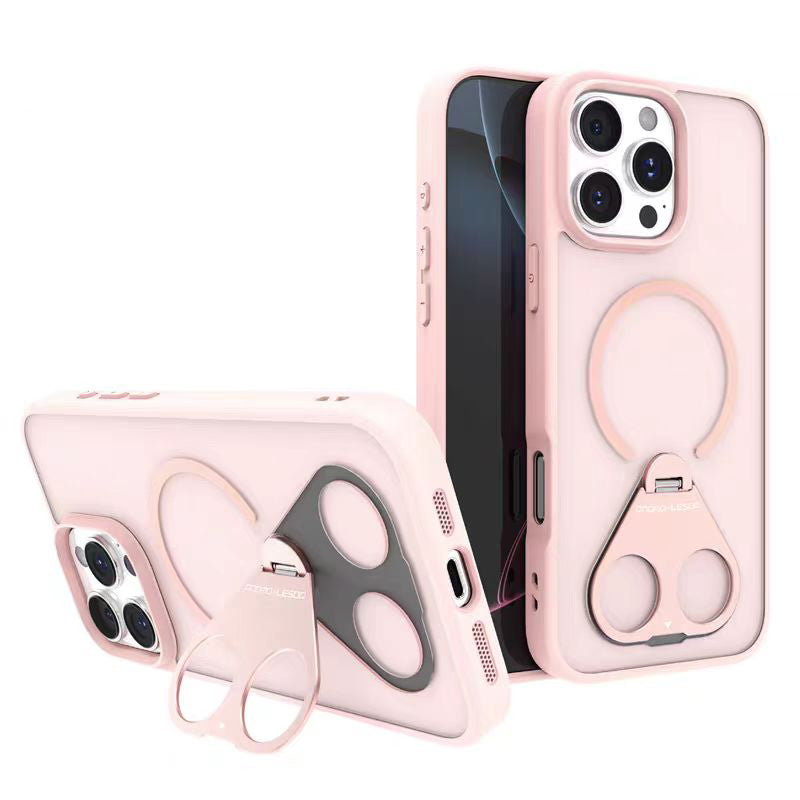 Rotating Ring Magnetic Bracket iPhone Protective Case(Free lens protective film)