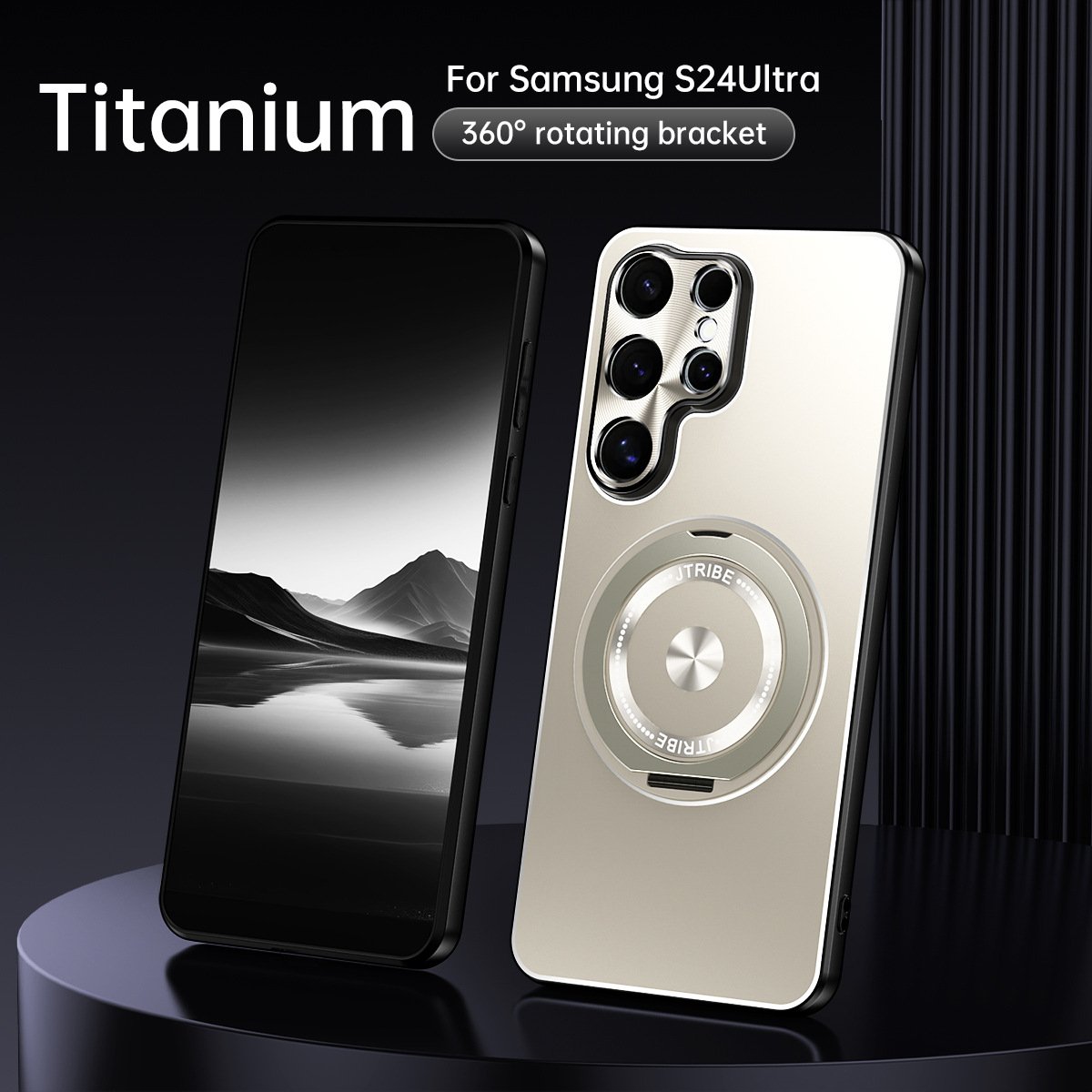 π Titanium Series Rotating Case for Samsung S25 Ultra/S24 Ultra
