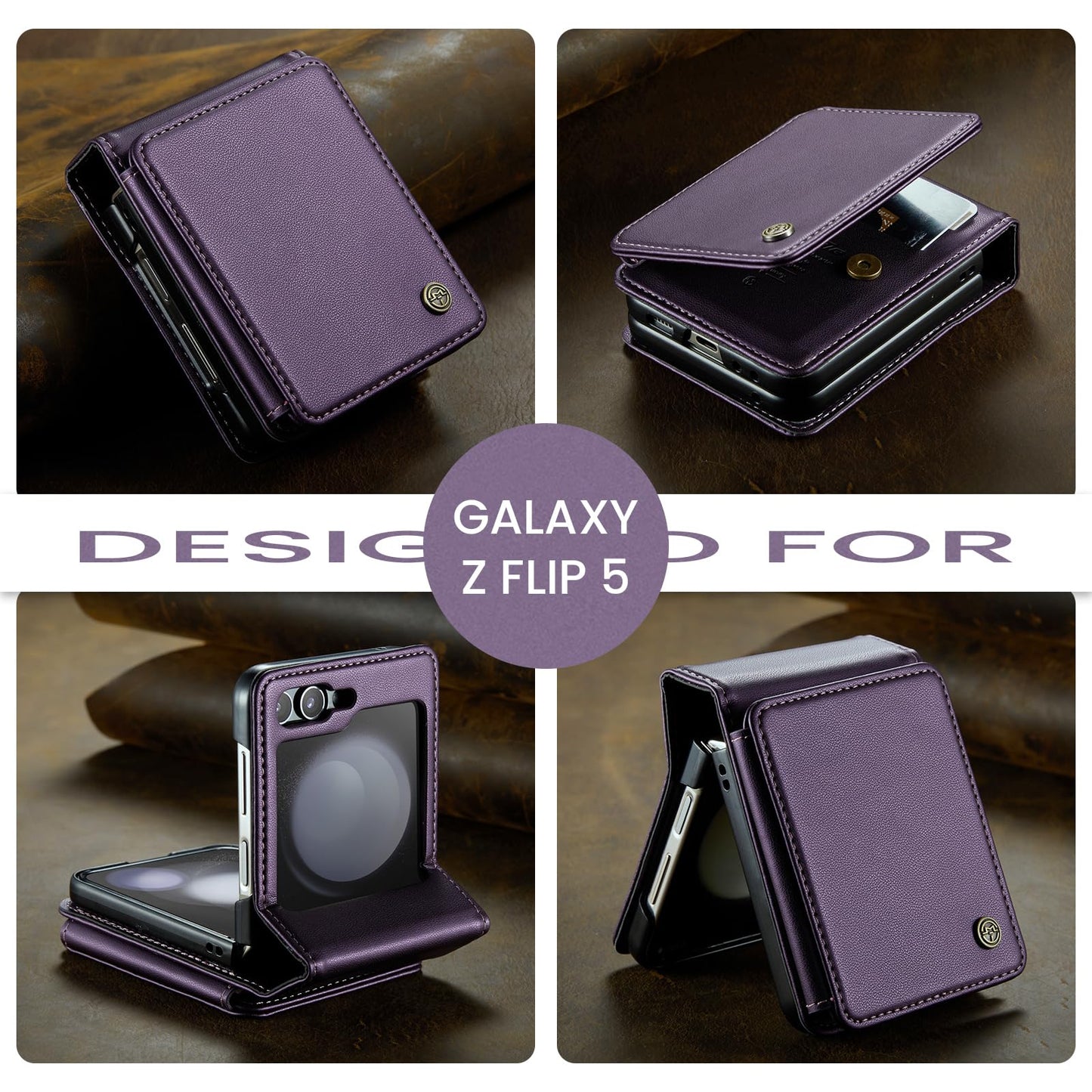 Suitable for Samsung Z Series Mobile Phone Case All-inclusive Card Holder Shell
