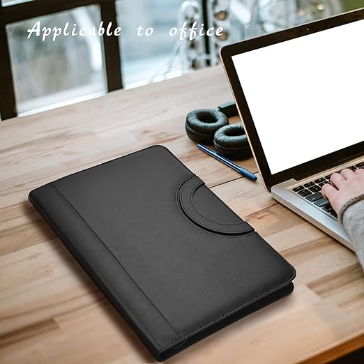 ExecutivePro Leather Portfolio with Notepad