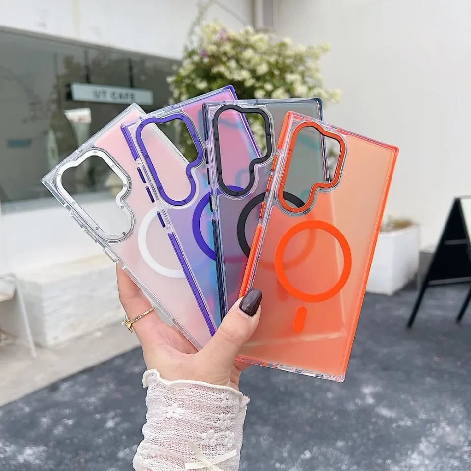 ☀️Colorful and dazzling丨Metal Lens MagSafe Phone Case For Samsung Galaxy S25