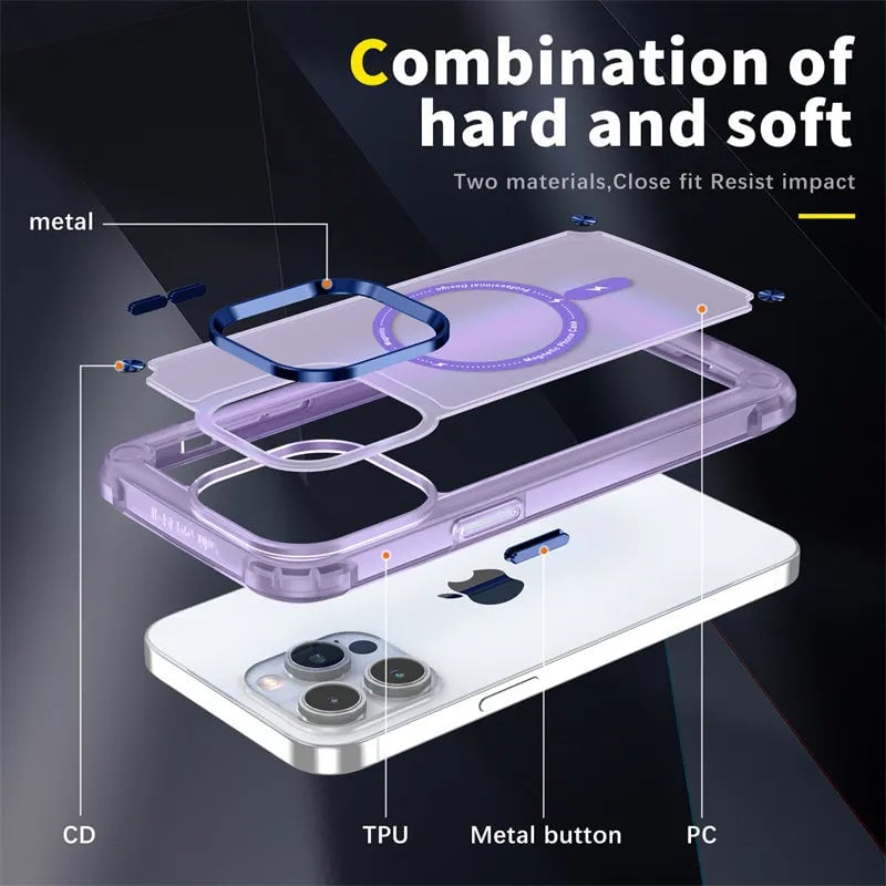 Matte Shockproof Clear Case for iPhone