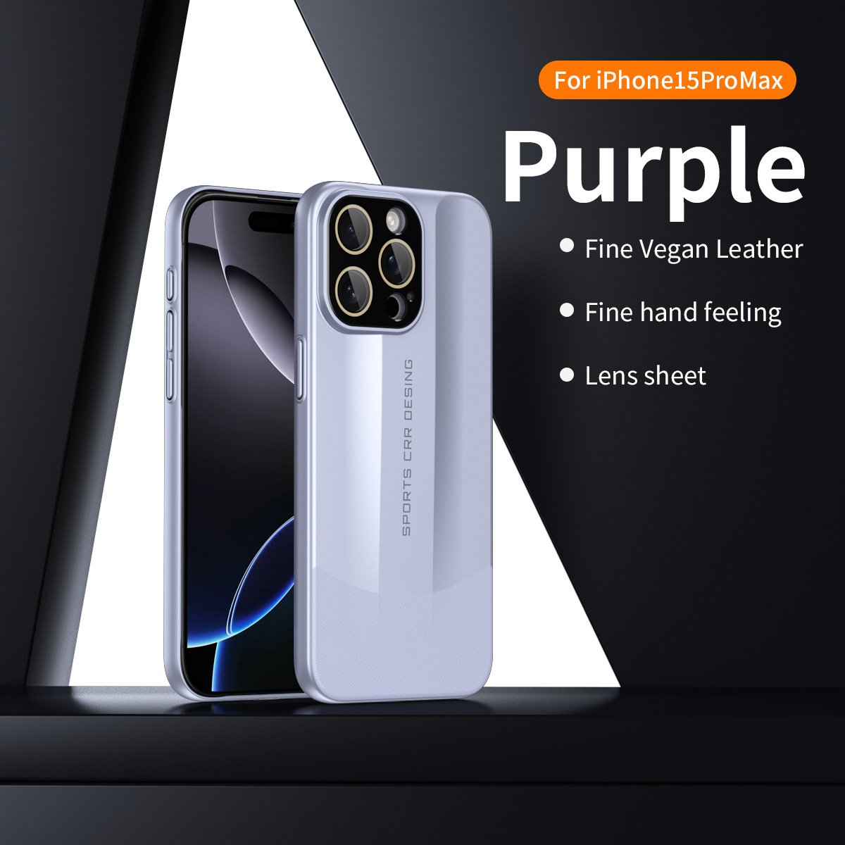 Premium Vegan Leather & Matte Phone Case with Raised Edges, Dustproof Cutouts, and Anti-Fingerprint Design