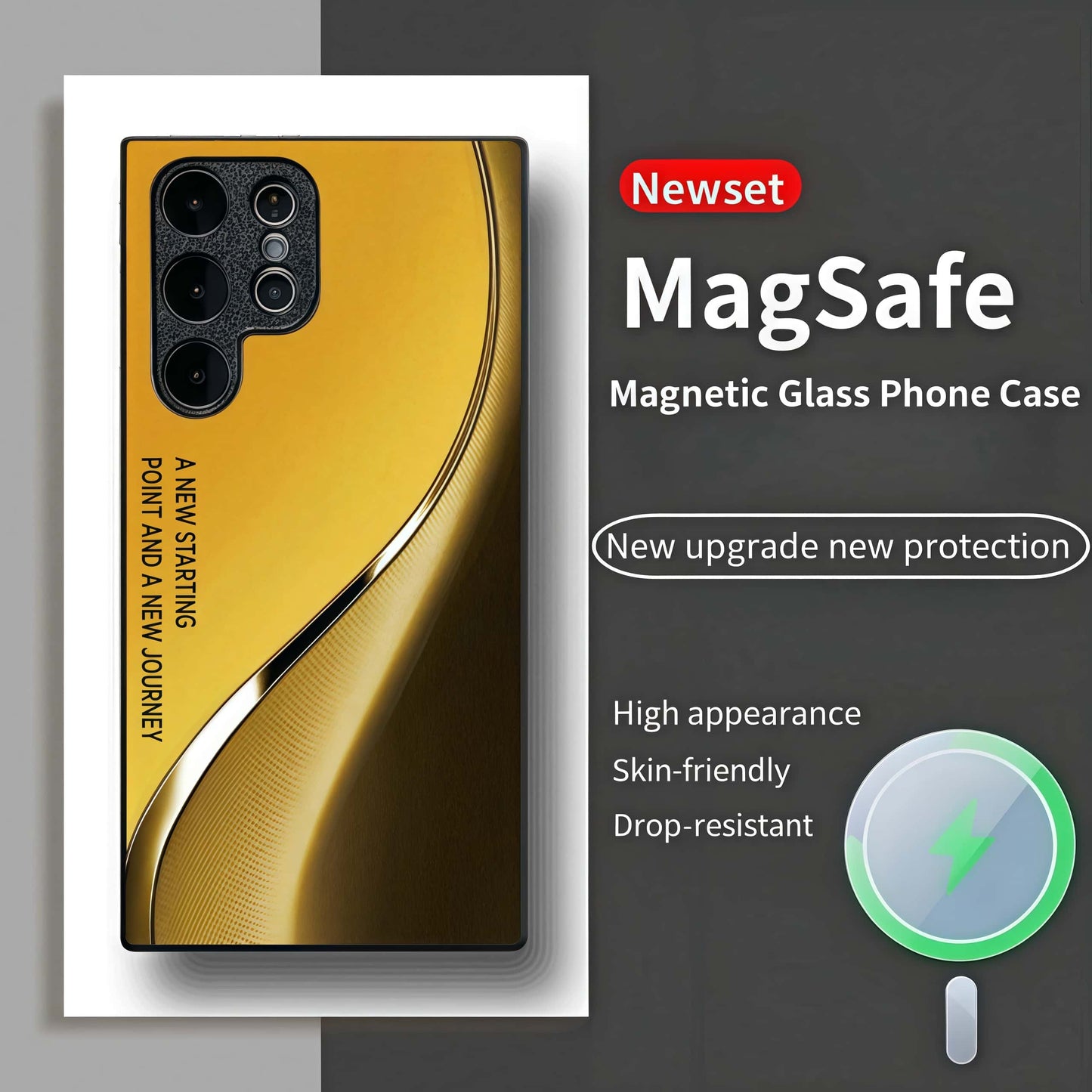 3D Curved Glass Case - MagSafe & Shatterproof