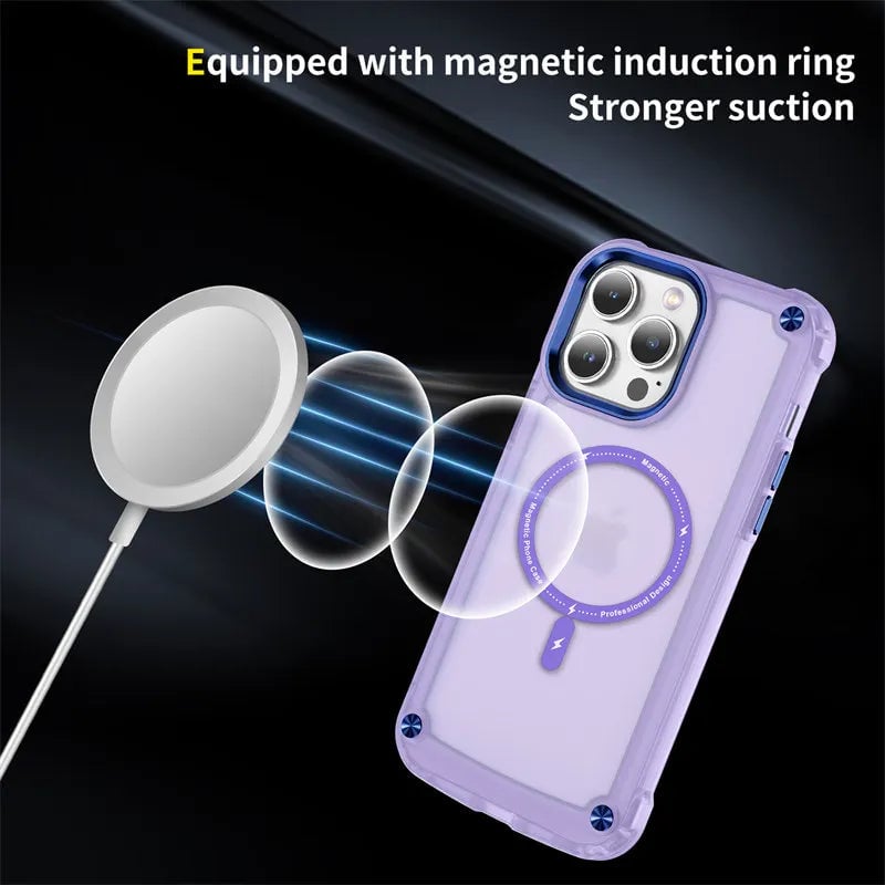 Matte Shockproof Clear Case for iPhone