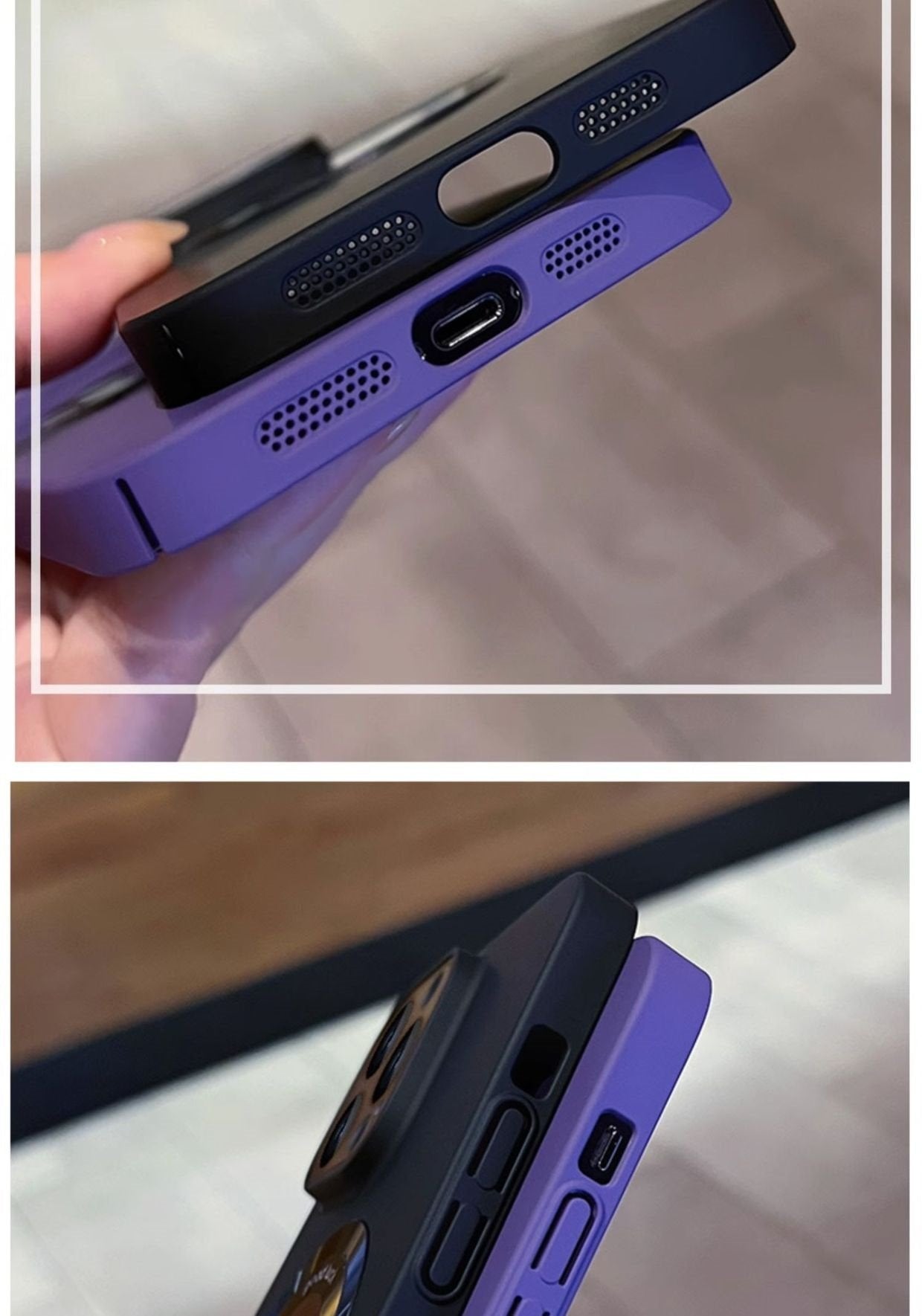 Metallic-Style PC Phone Case | Dust-Proof Mesh | MagSafe Compatible | Built-in Camera Lens Film Protection