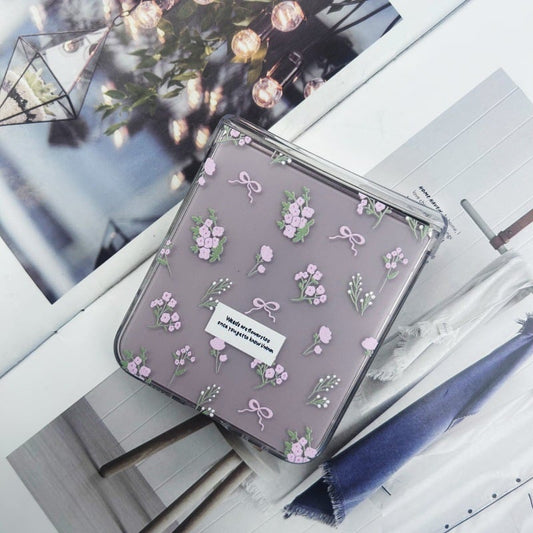 Floral bow phone case for Galaxy Z Flip 3/Galaxy Z Flip 4/Galaxy Z Flip 5/Galaxy Z Flip 6