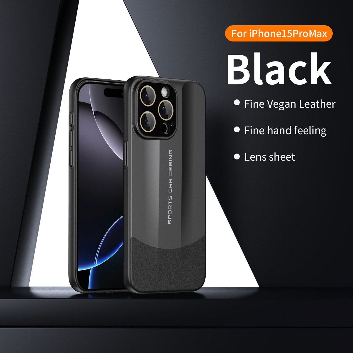 Premium Vegan Leather & Matte Phone Case with Raised Edges, Dustproof Cutouts, and Anti-Fingerprint Design