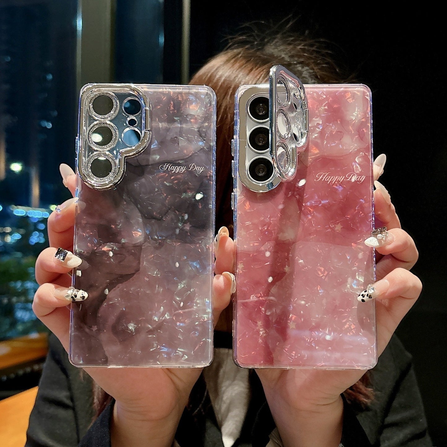Rose lens holder phone case for Samsung S25 S24 S23 series