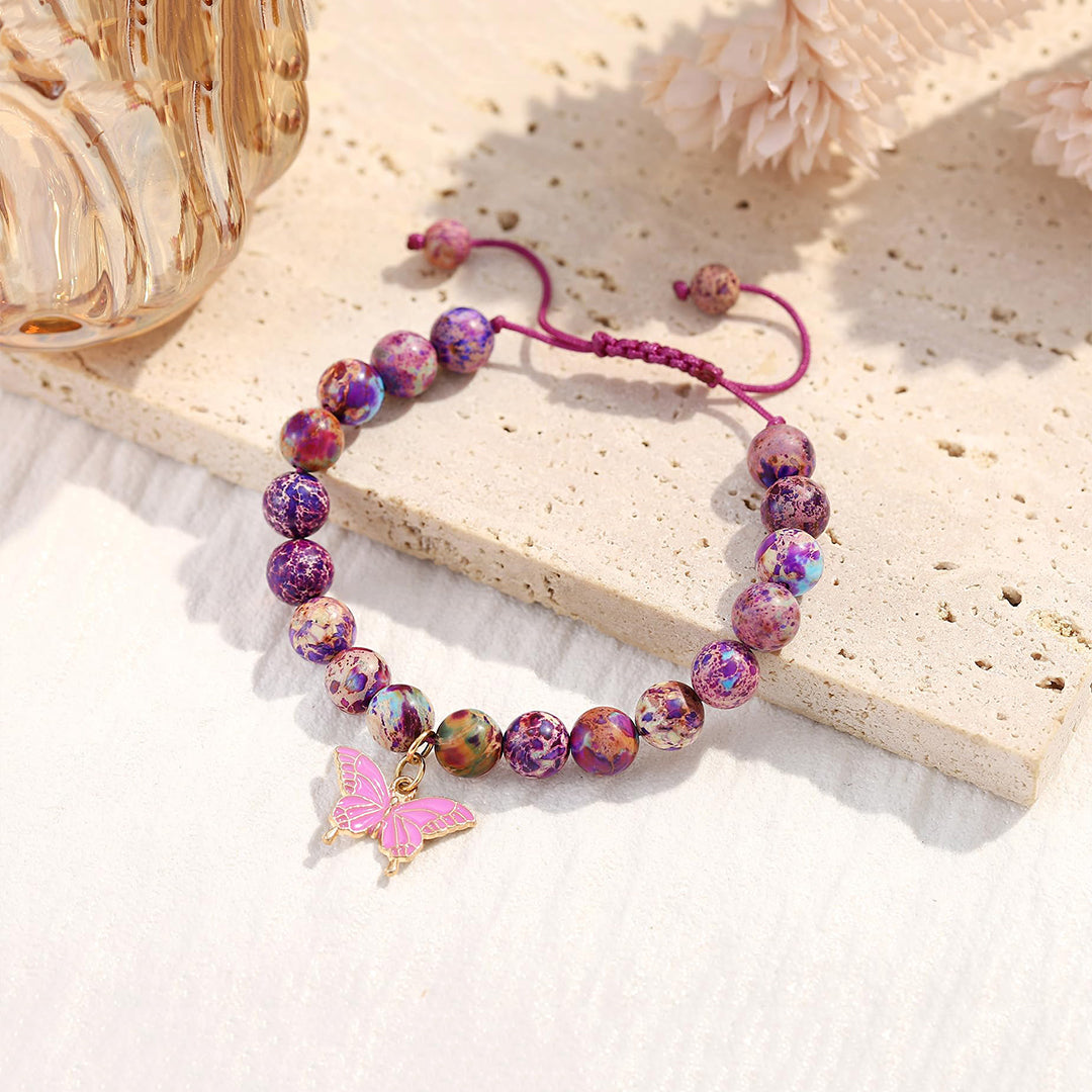 🎄Christmas Pre-sale🎁For Granddaughter- Butterfly Beaded Bracelet