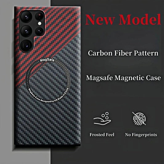 Carbon Fiber Pattern Magnetic Case Slim