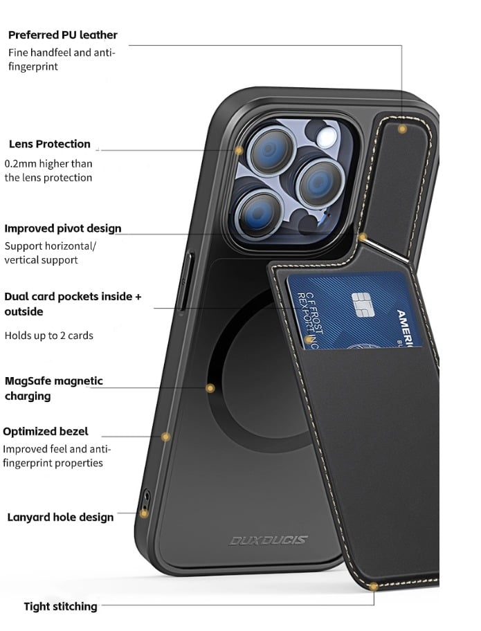 π₯3 in 1 Multifunctional Phone Case With Mag-safe Wallet Card Slots & Stand For iPhone