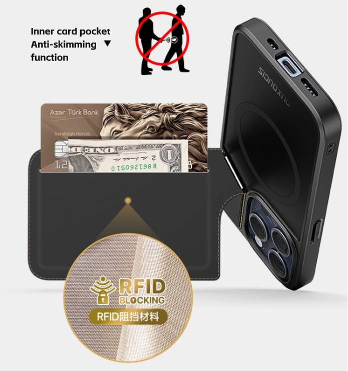 π₯3 in 1 Multifunctional Phone Case With Mag-safe Wallet Card Slots & Stand For iPhone