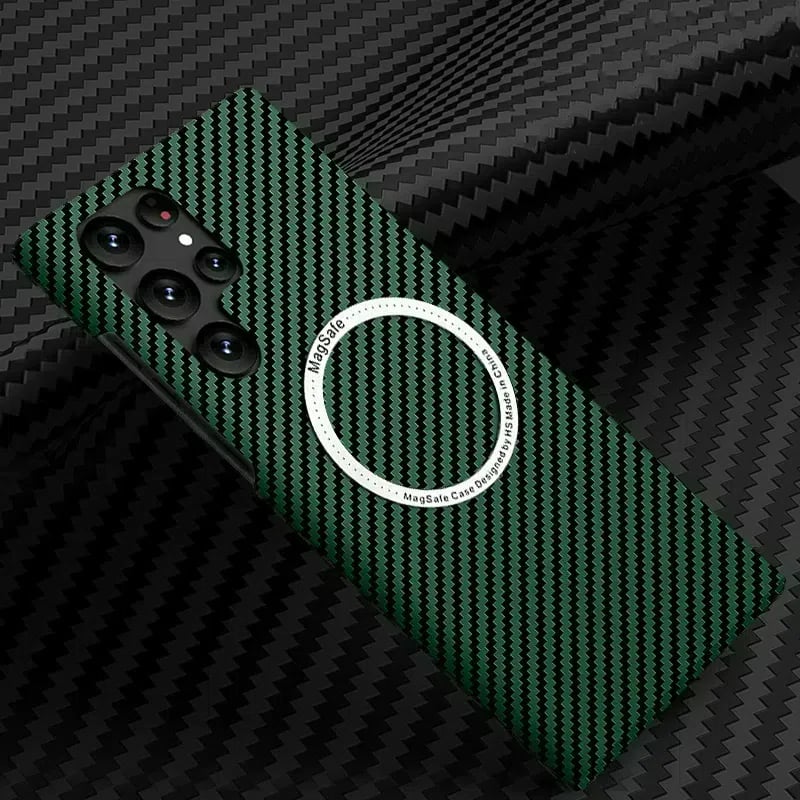 Carbon Fiber Pattern Magnetic Case Slim