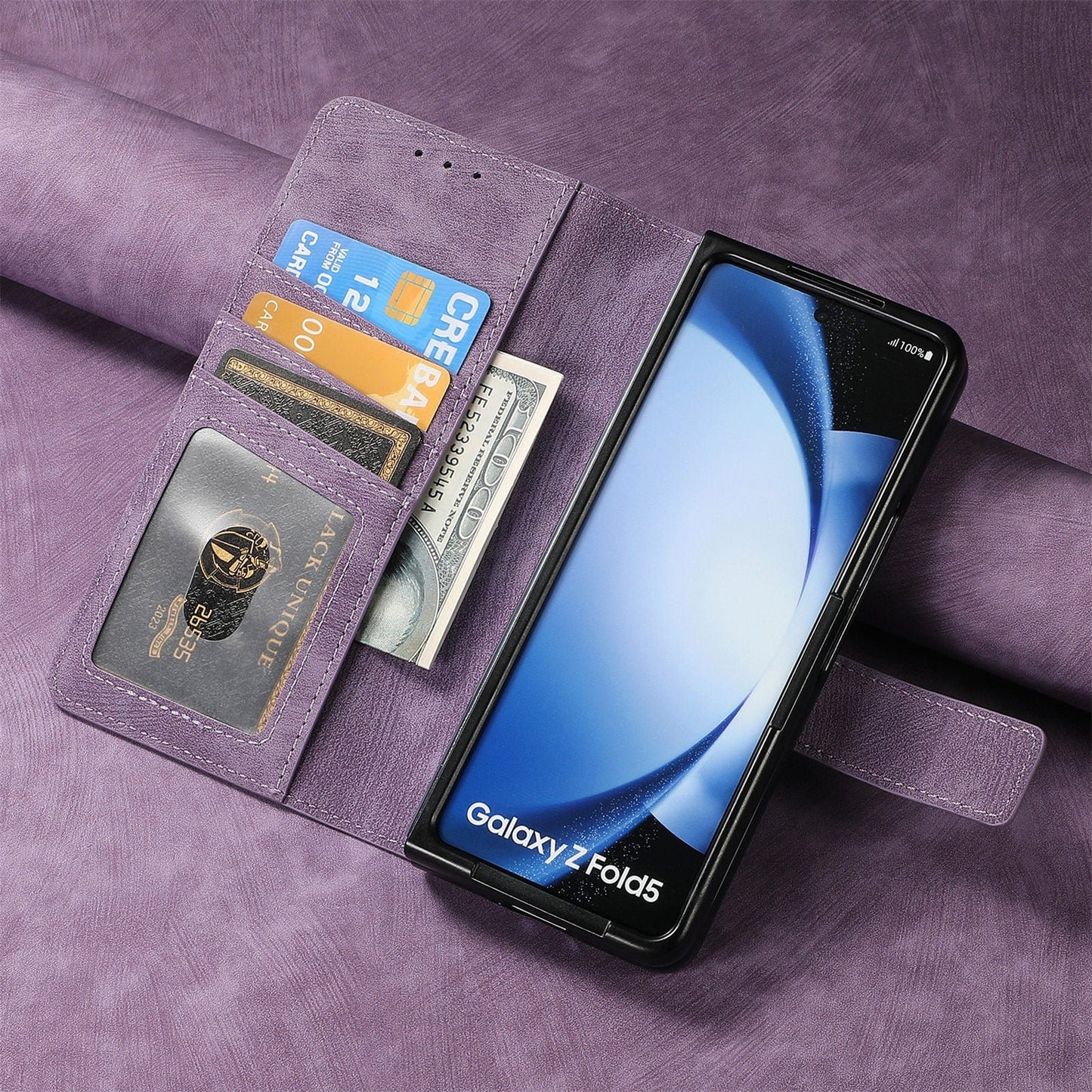 Suitable for Samsung Z Fold6/5/4Mobile Phone Case Magnetic Detachable Leather Case