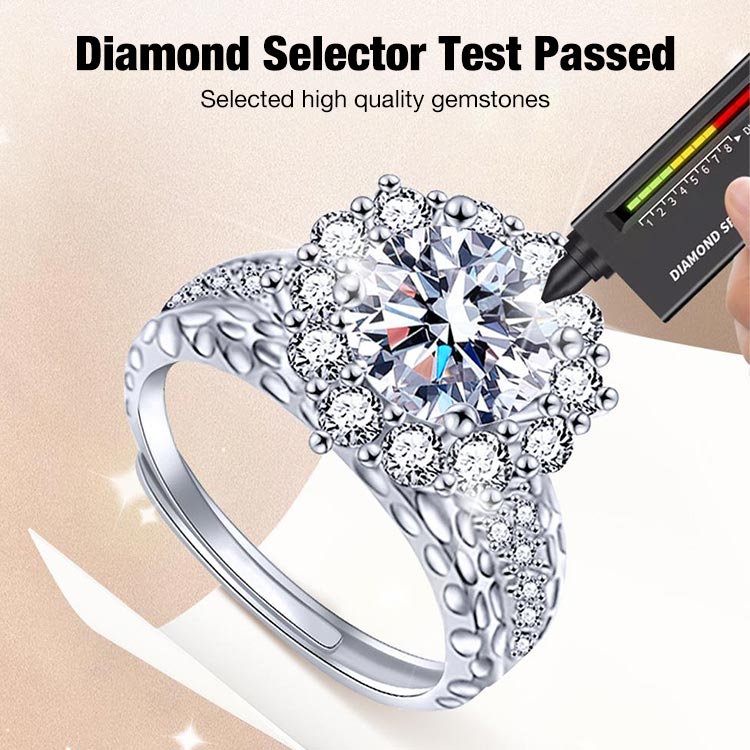 2Carat eight hearts and eight arrows full diamond ring - Eight hearts and eight arrows a pledge of love a lifetime commitment