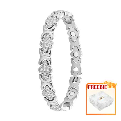 Clover Diamond Magnetic Bracelet - Found your stress-relief secret, Magnetic Wellness Boost