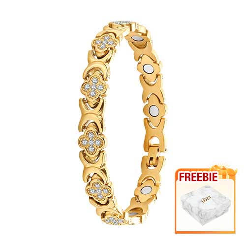 Clover Diamond Magnetic Bracelet - Found your stress-relief secret, Magnetic Wellness Boost