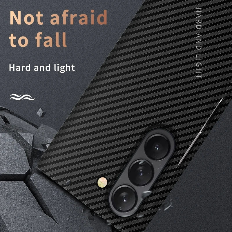 Luxury Carbon Fiber Case For Samsung Z Fold 3/4/5/6