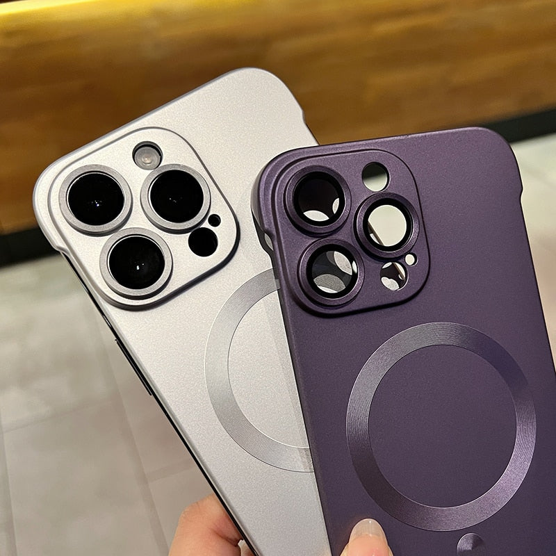 Matte PC Ultra Thin iPhone Case Magsafe For iPhone 15 Series