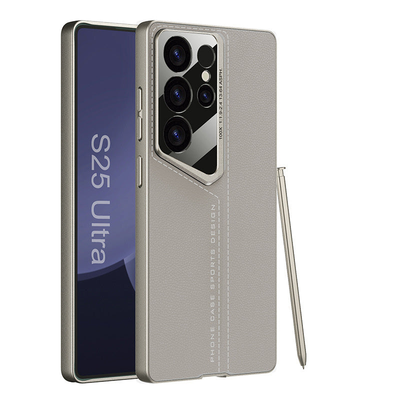 Luxury Leather All-inclusive Anti-fall Protective Phone Case For Galaxy S25 S24 S23 Ultra