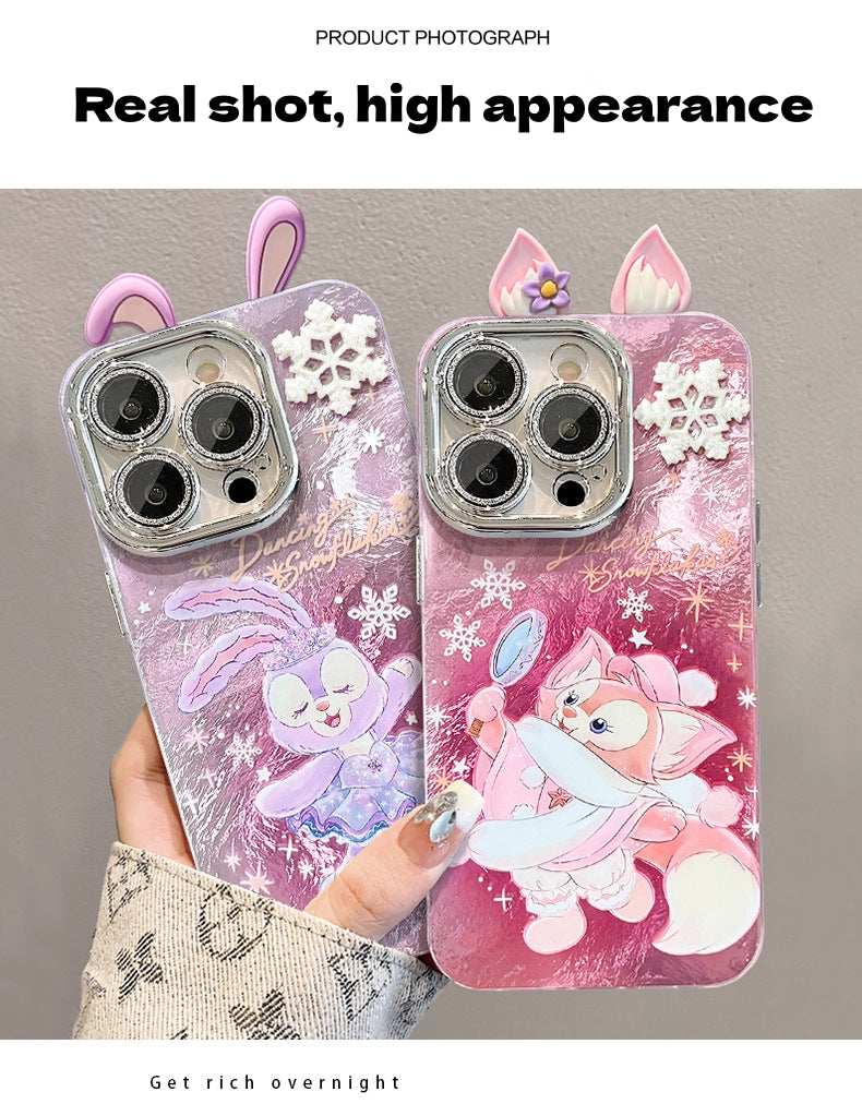 Cute Lingna Belle doll suitable for Apple full lens film mobile phone case