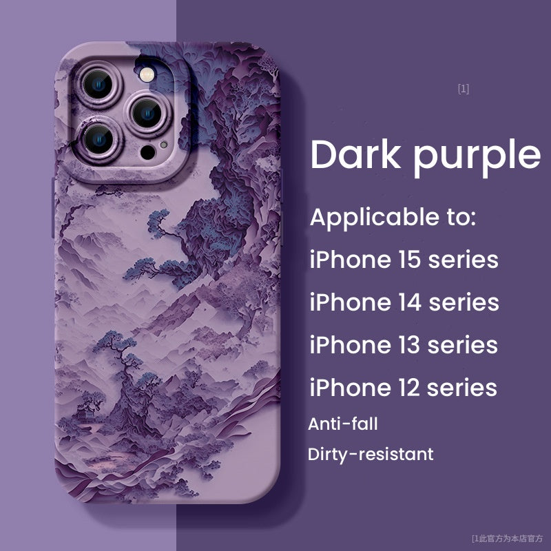 Apple Silicone Landscape Phone Case