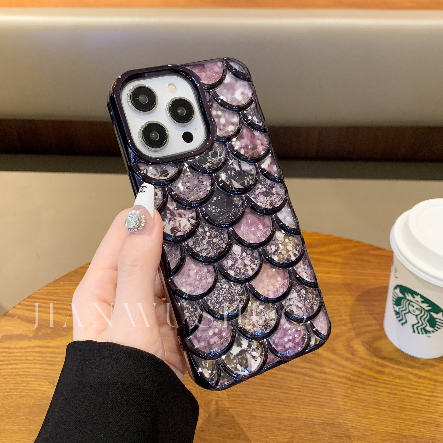 2024 New Mermaid Three-Dimensional Luxury Light Scale Phone Case