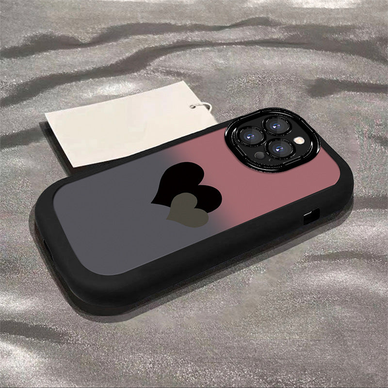 2025 New Gradient Double Heart Phone Case for iPhone