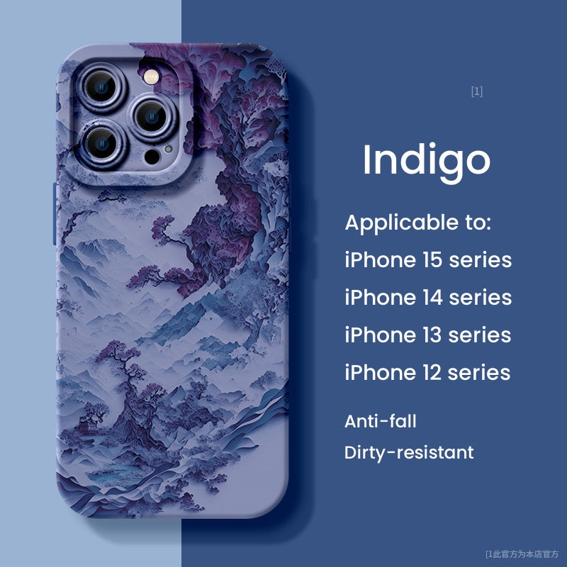 Apple Silicone Landscape Phone Case