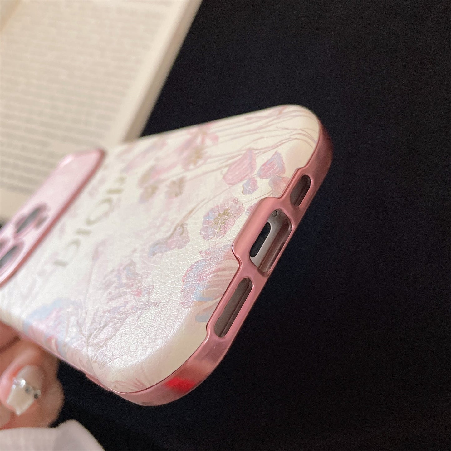 Flower Butterfly Pink Mobile Phone Case For iPhone