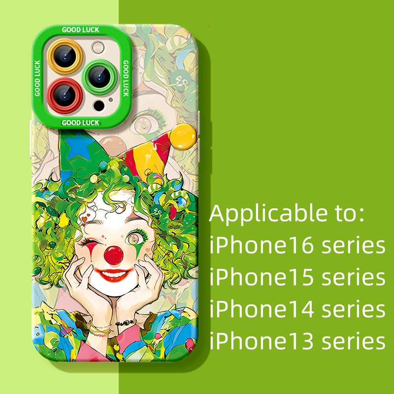 New super hot clown niche all-inclusive anti-fall mobile phone case