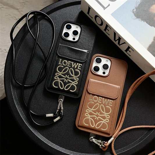 Luxury Leather Crossbody Wallet Case â iPhone Series