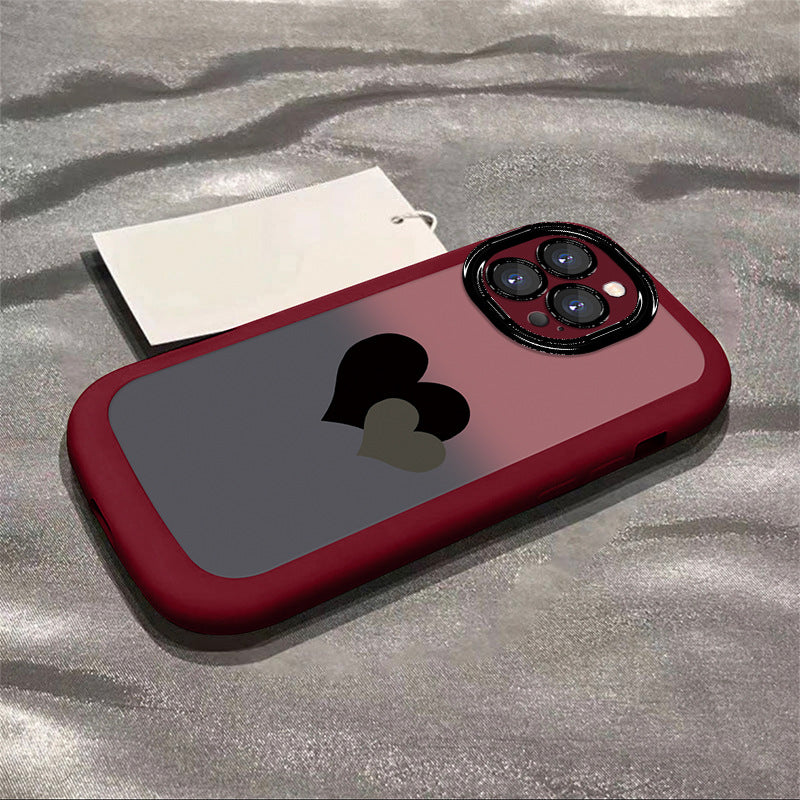 2025 New Gradient Double Heart Phone Case for iPhone