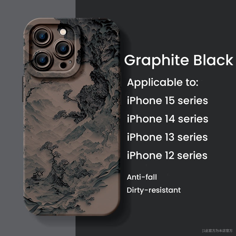 Apple Silicone Landscape Phone Case