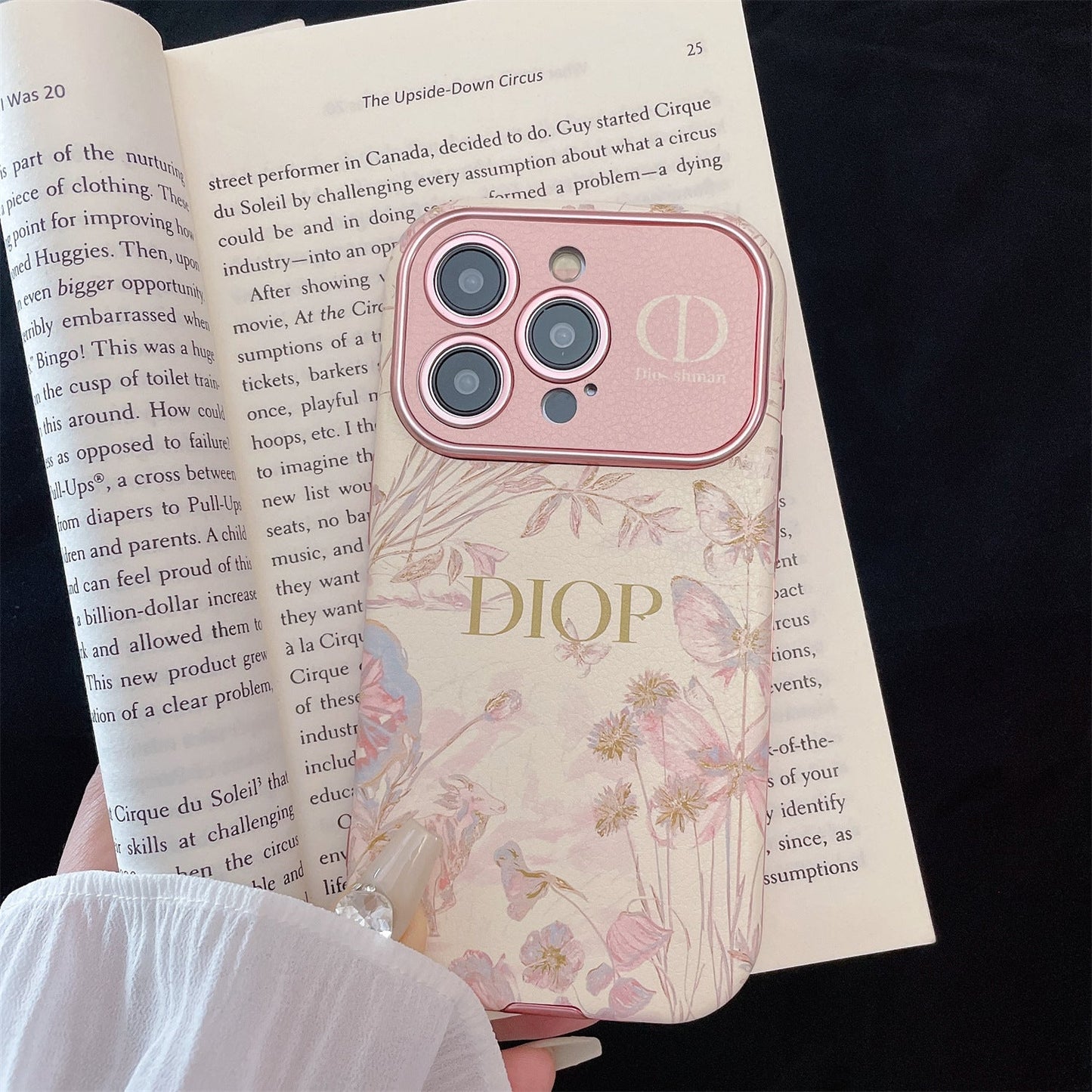 Flower Butterfly Pink Mobile Phone Case For iPhone