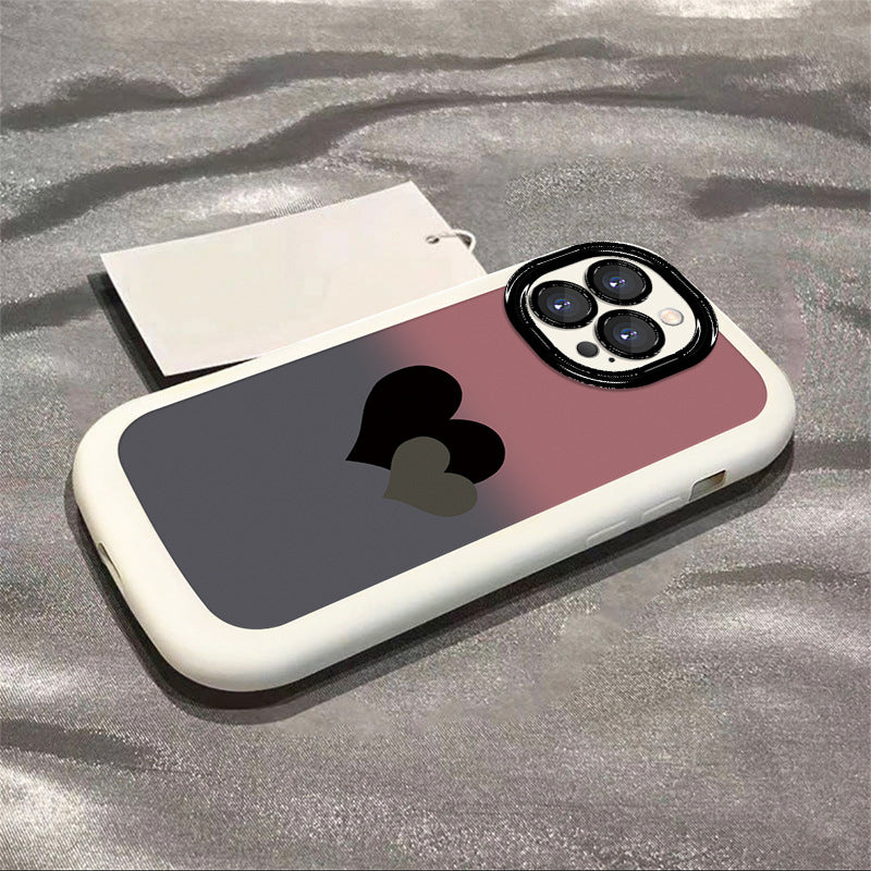2025 New Gradient Double Heart Phone Case for iPhone
