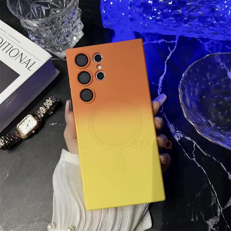 Gradient Silicone Case For Samsung Galaxy