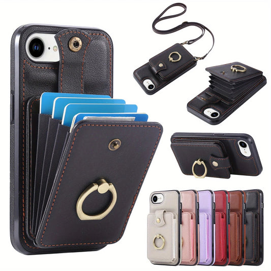 RFID Crossbody Cards Solt Wallet Case for iPhone