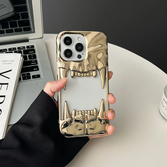 Electroplating frosted hollow Phone Case