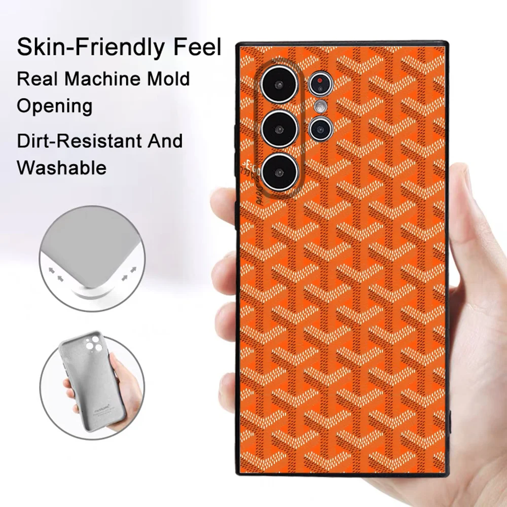 Elegant Pattern Frosted Non-Slip Phone Case For Samsung