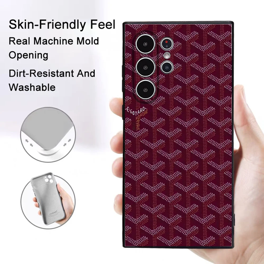 Elegant Pattern Frosted Non-Slip Phone Case For Samsung