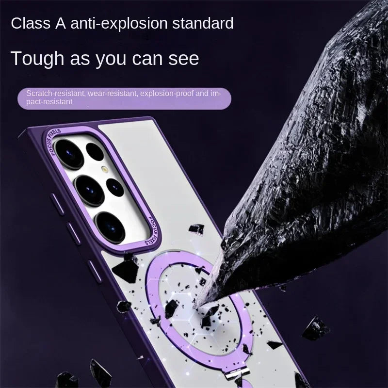 Magsafe Magnetic invisible bracket case For Samsung