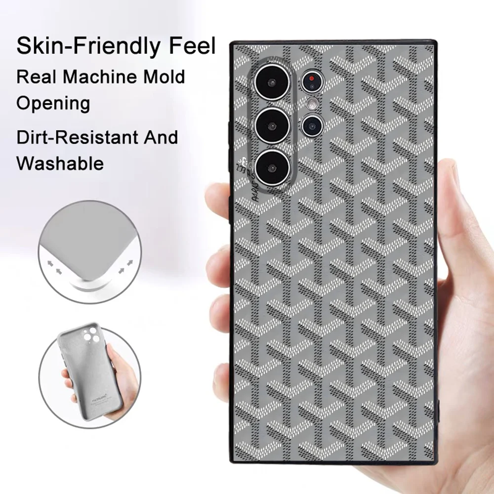 Elegant Pattern Frosted Non-Slip Phone Case For Samsung