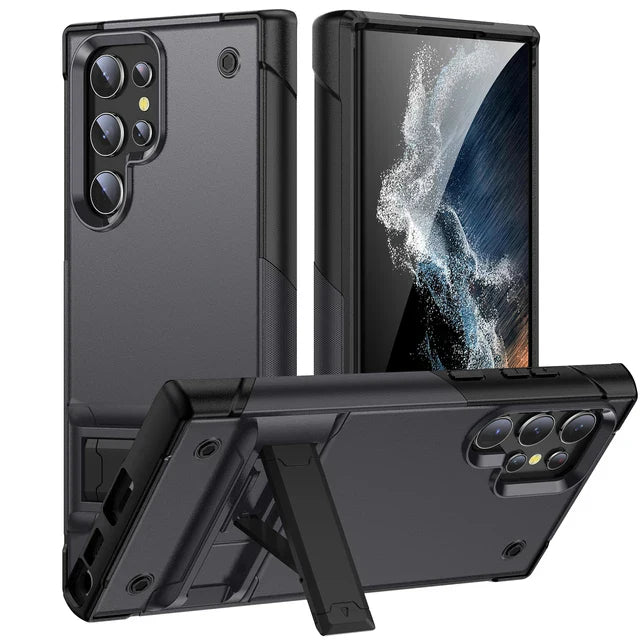 Heavy Duty Armor Shockproof Kickstand Case For Samsung