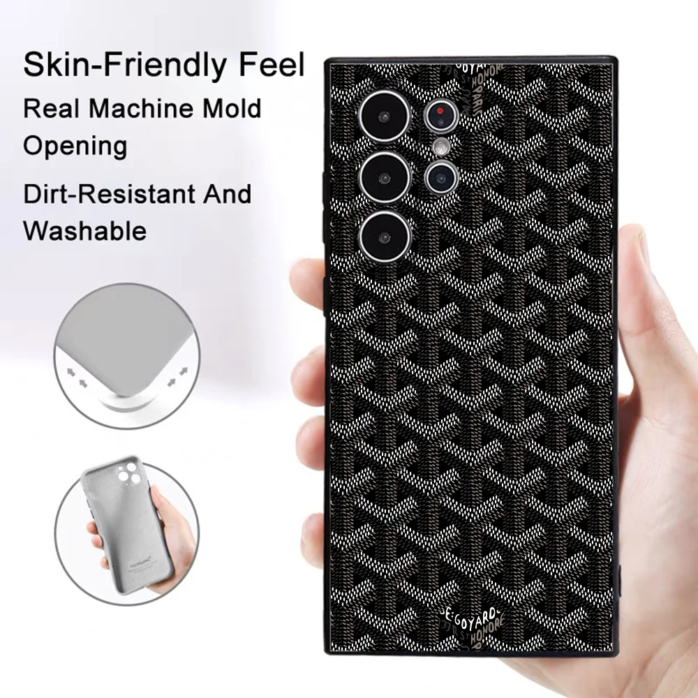 Elegant Pattern Frosted Non-Slip Phone Case For Samsung
